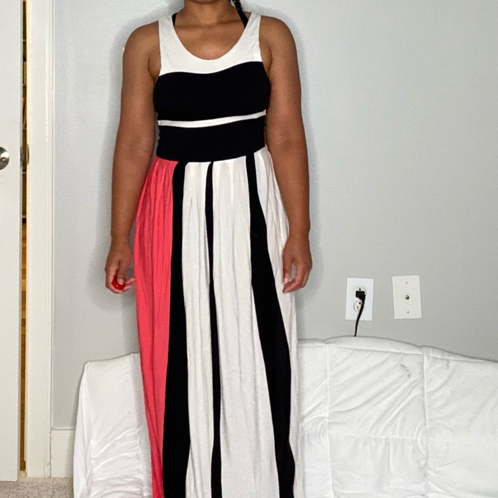 Striped maxi dress